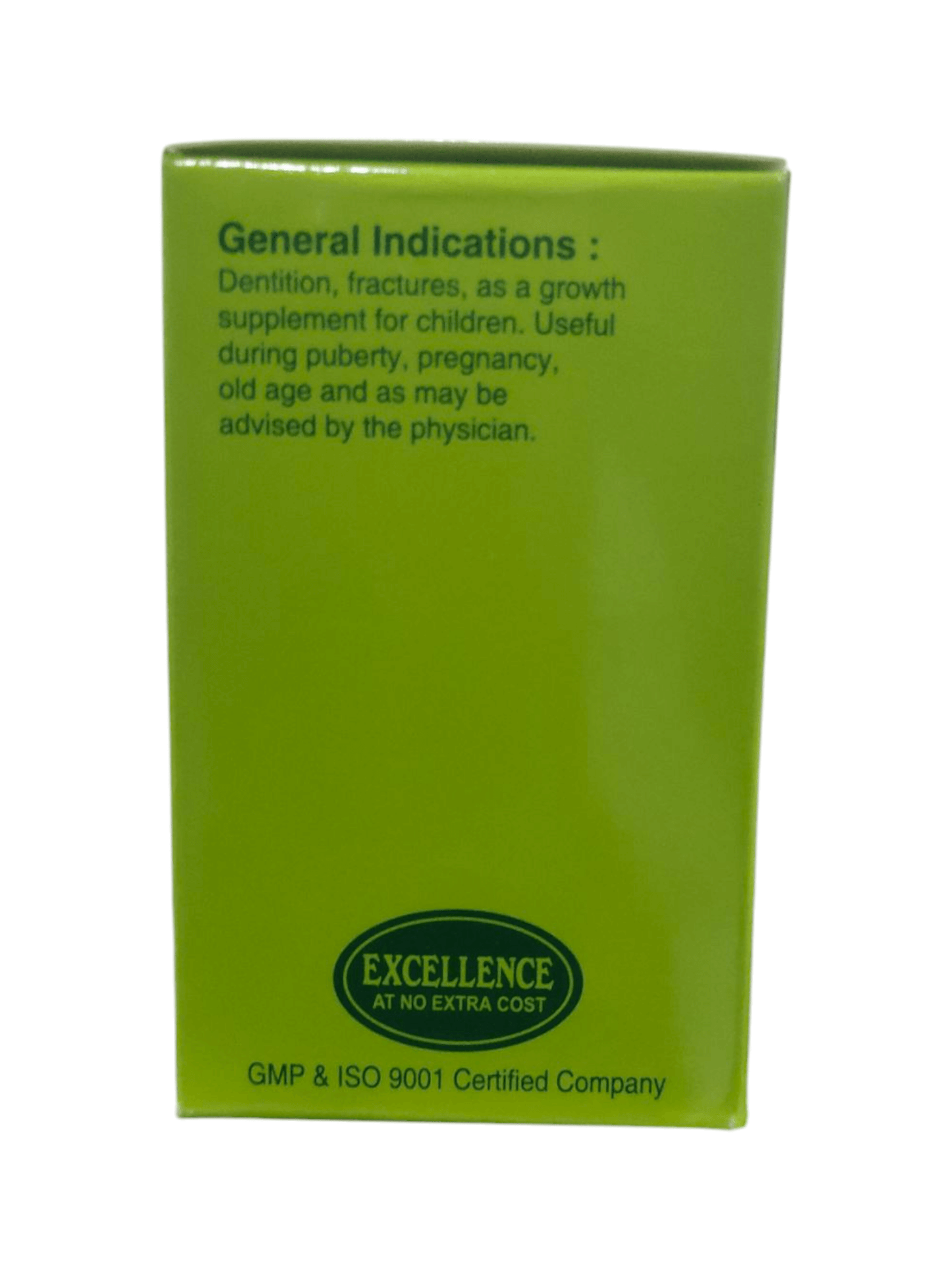 Green box with text on a white background