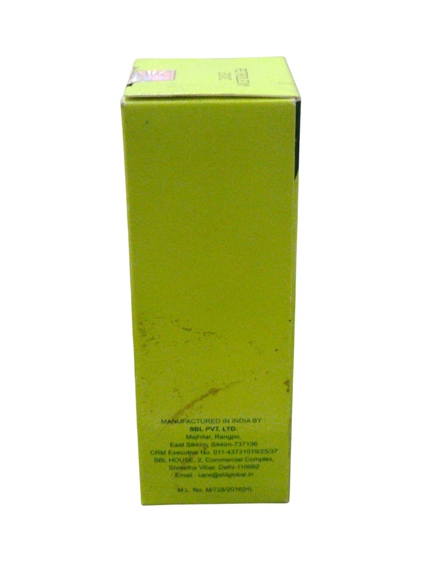 Green box with text on a white background