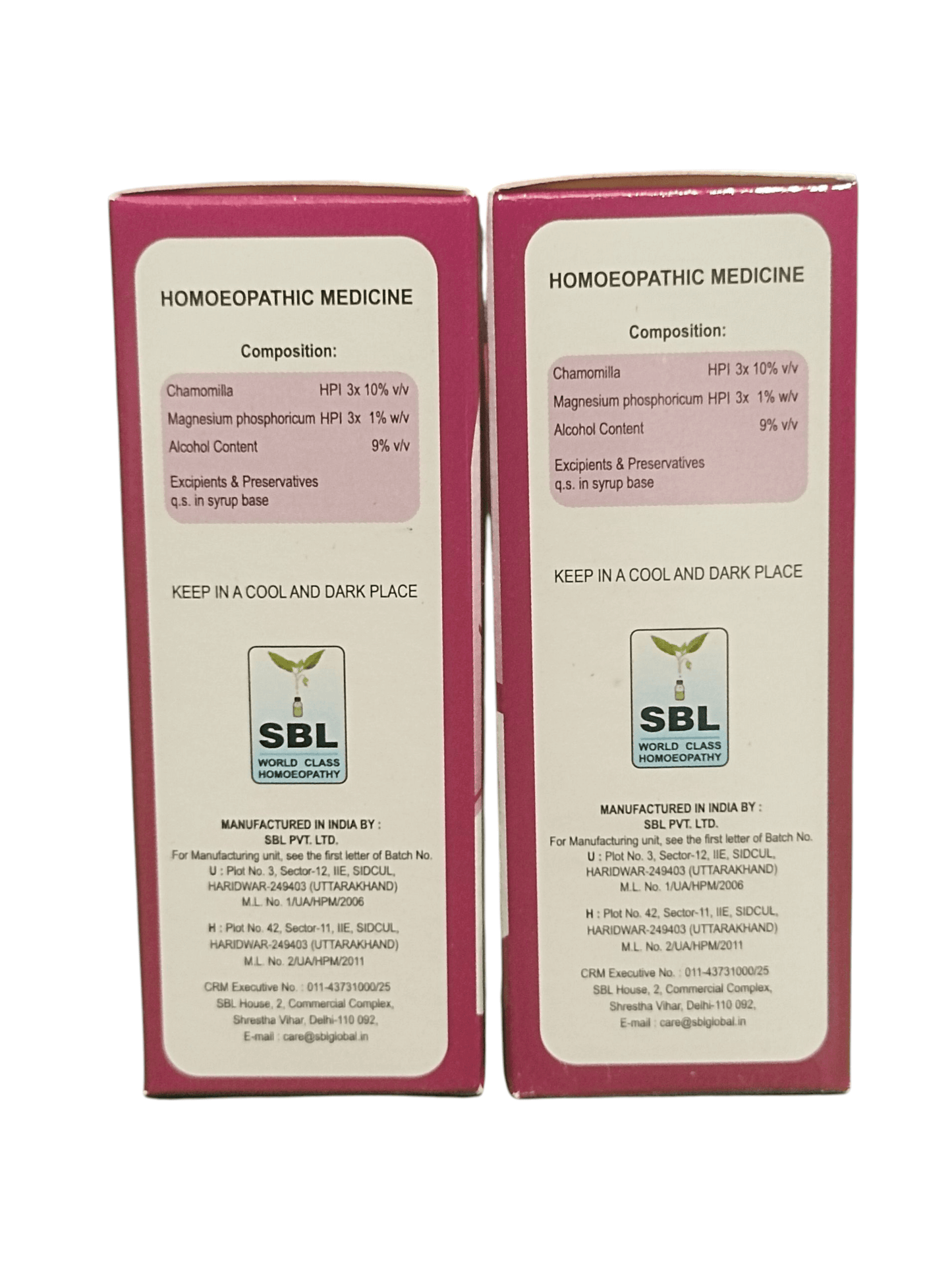 SBL ZEROGRYPE DROPS HOMEOPATHIC MEDICINE 30ML. (PACK OF 2) composition details on packaging.