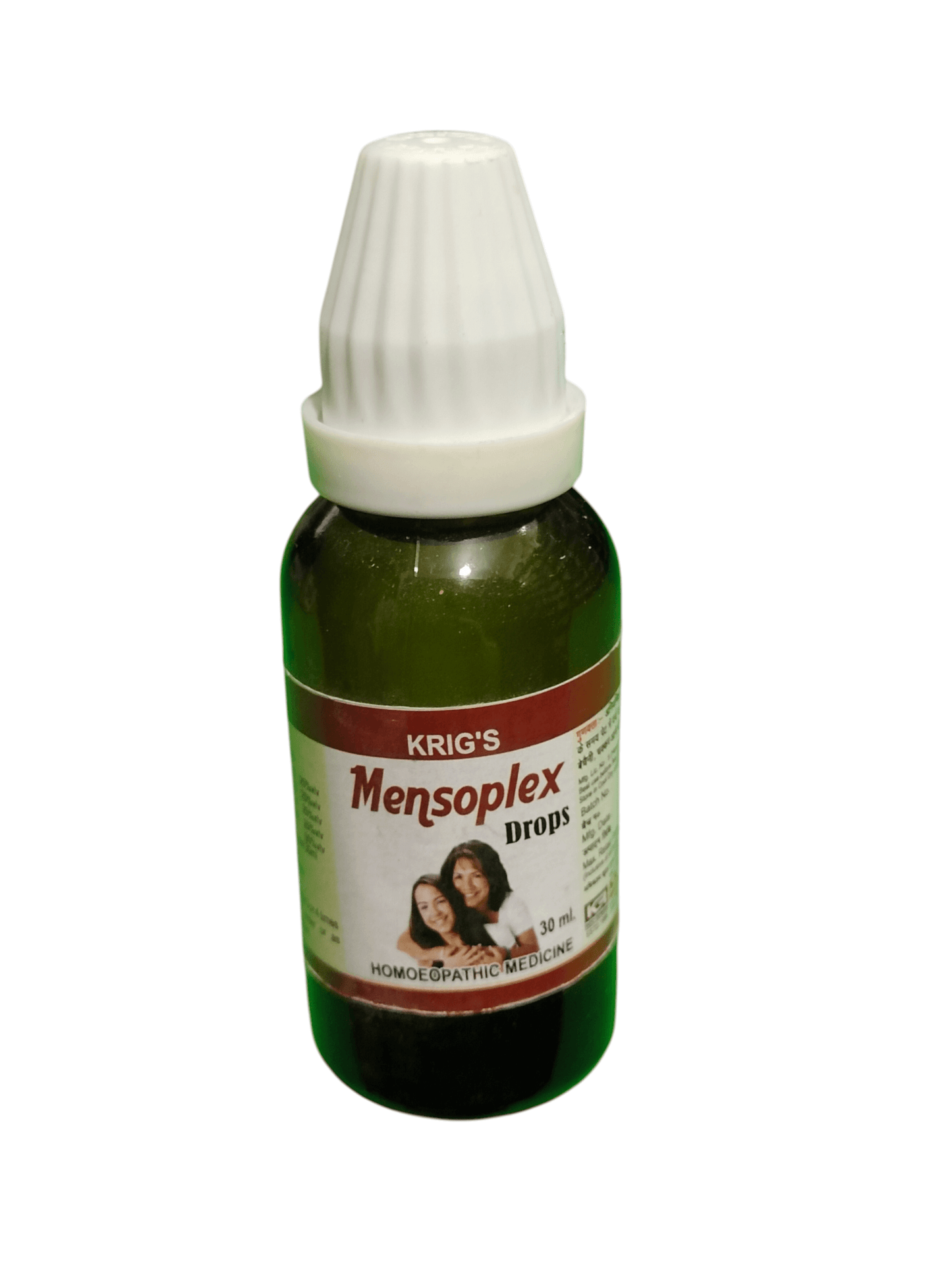 KRIG'S Mensoplex Drops Homeopathic Medicine 30ML for irregular periods, menstrual pain, cramps, and hormonal balance