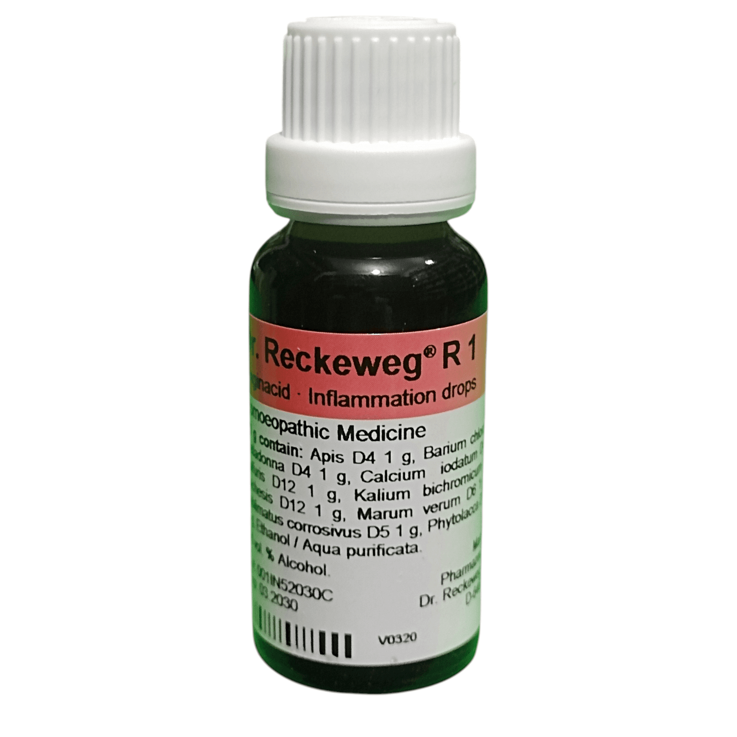 Dr Reckeweg Anginacid R1 Homeopathic Drops 22ml Bottle