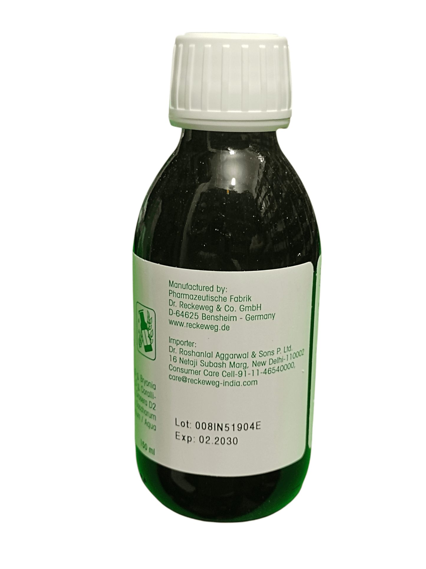 Dr. Reckeweg R8 Jat U Sin Cough Syrup 150ml.