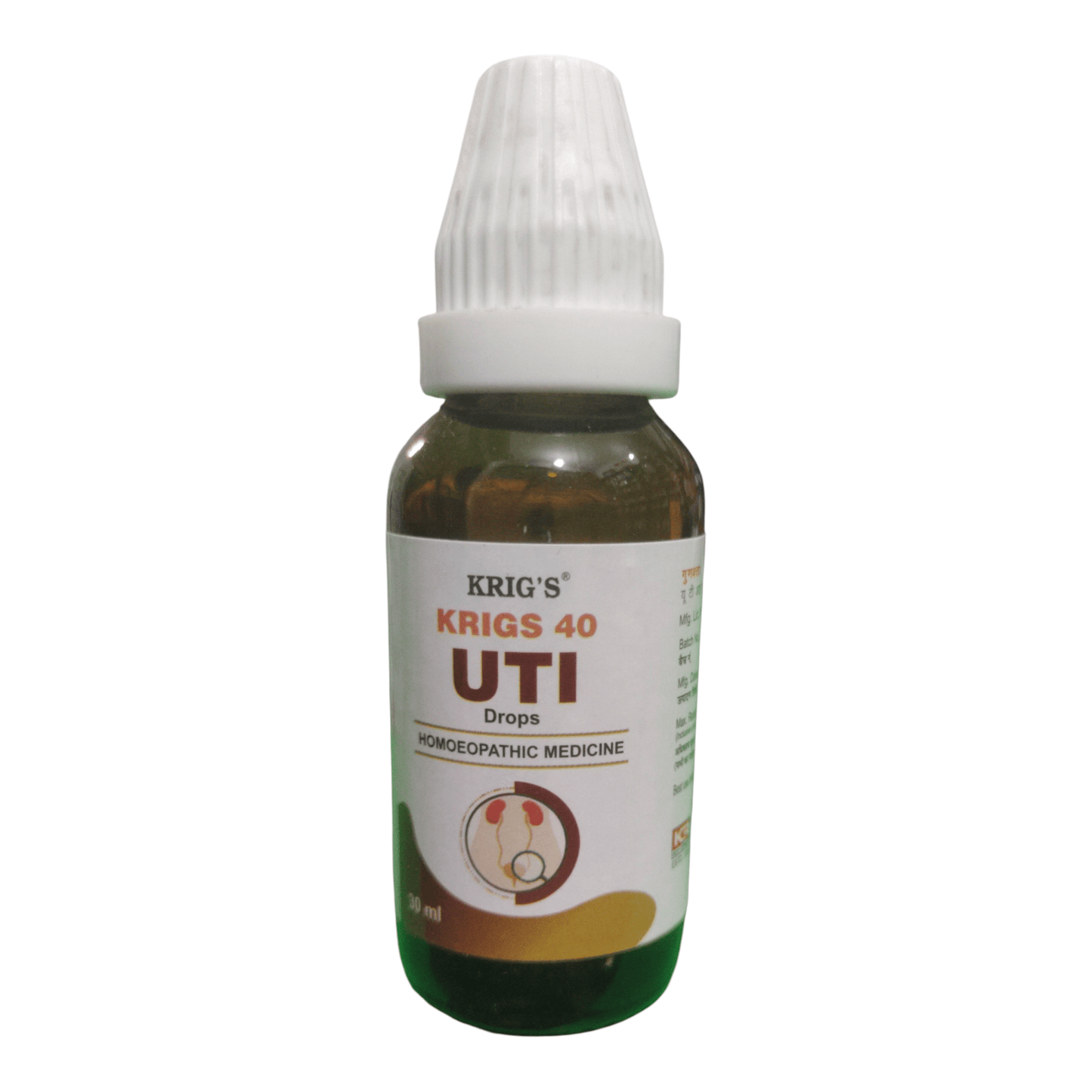 KRIG'S 40 UTI HOMEOPATHIC MEDICINE 30ML. - Liquid - Bhanu Pratap