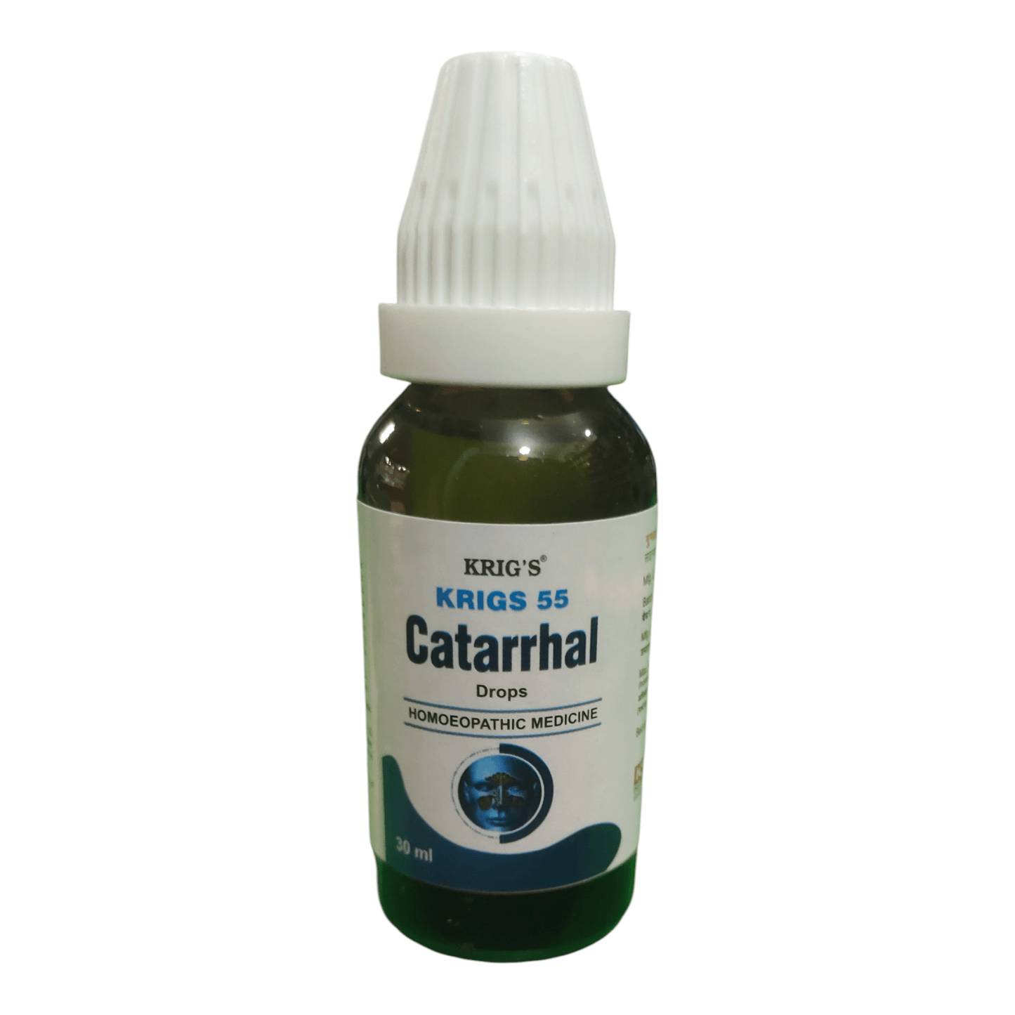 KRIG'S 55 CATARRHAL DROPS HOMEOPATHIC MEDICINE 30ML - Liquid - Bhanu Pratap