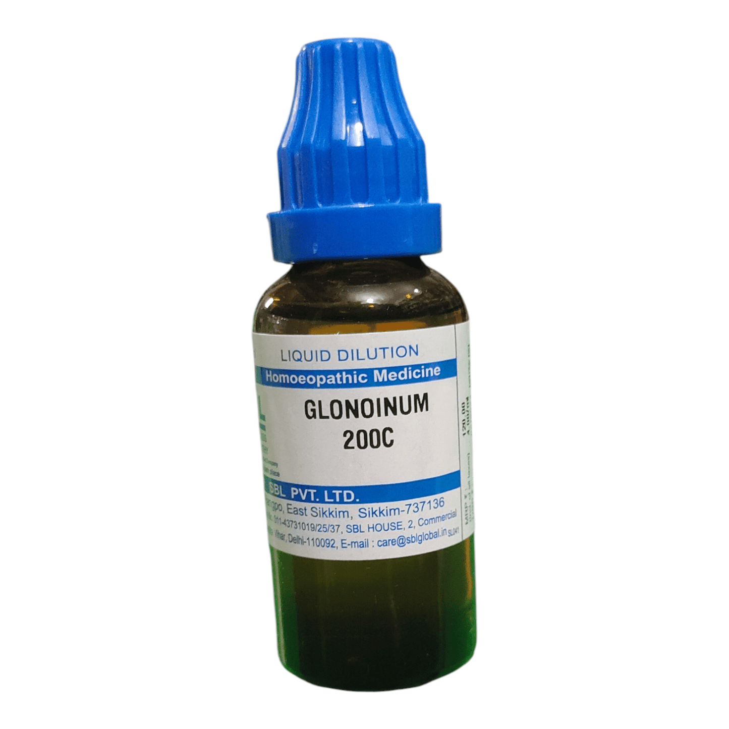 SBL GLONOINUM 200C HOMEOPATHIC MEDICINE 30ML - Liquid - Bhanu Pratap