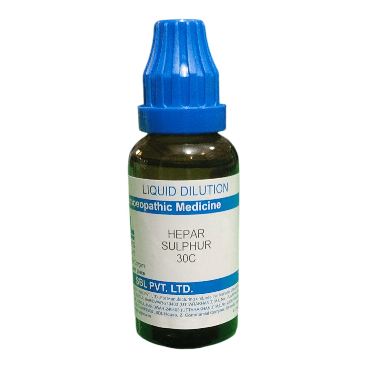 SBL HEPAR SULPHUR 30C HOMEOPATHIC MEDICINE 30ML - Liquid - Bhanu Pratap