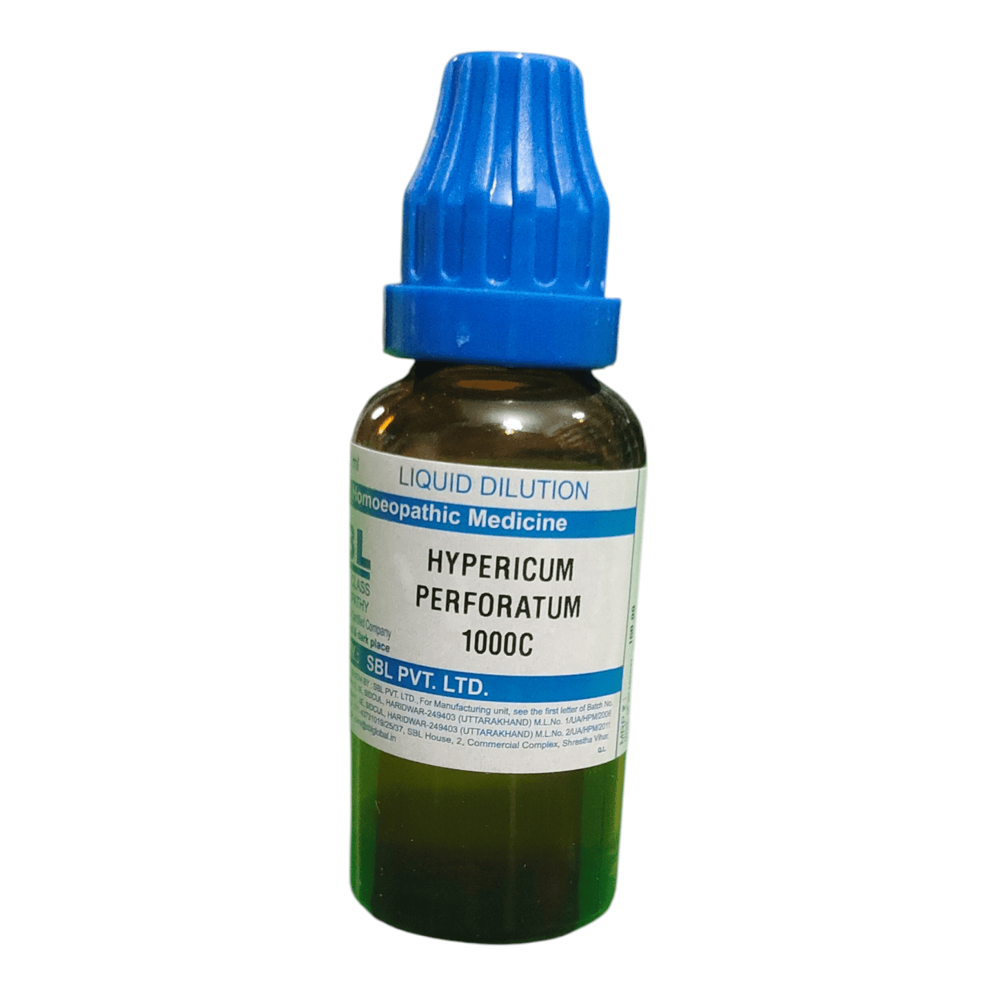 SBL HYPERICUM PERFORATUM 1000C HOMEOPATHIC MEDICINE 30ML - Liquid - Bhanu Pratap