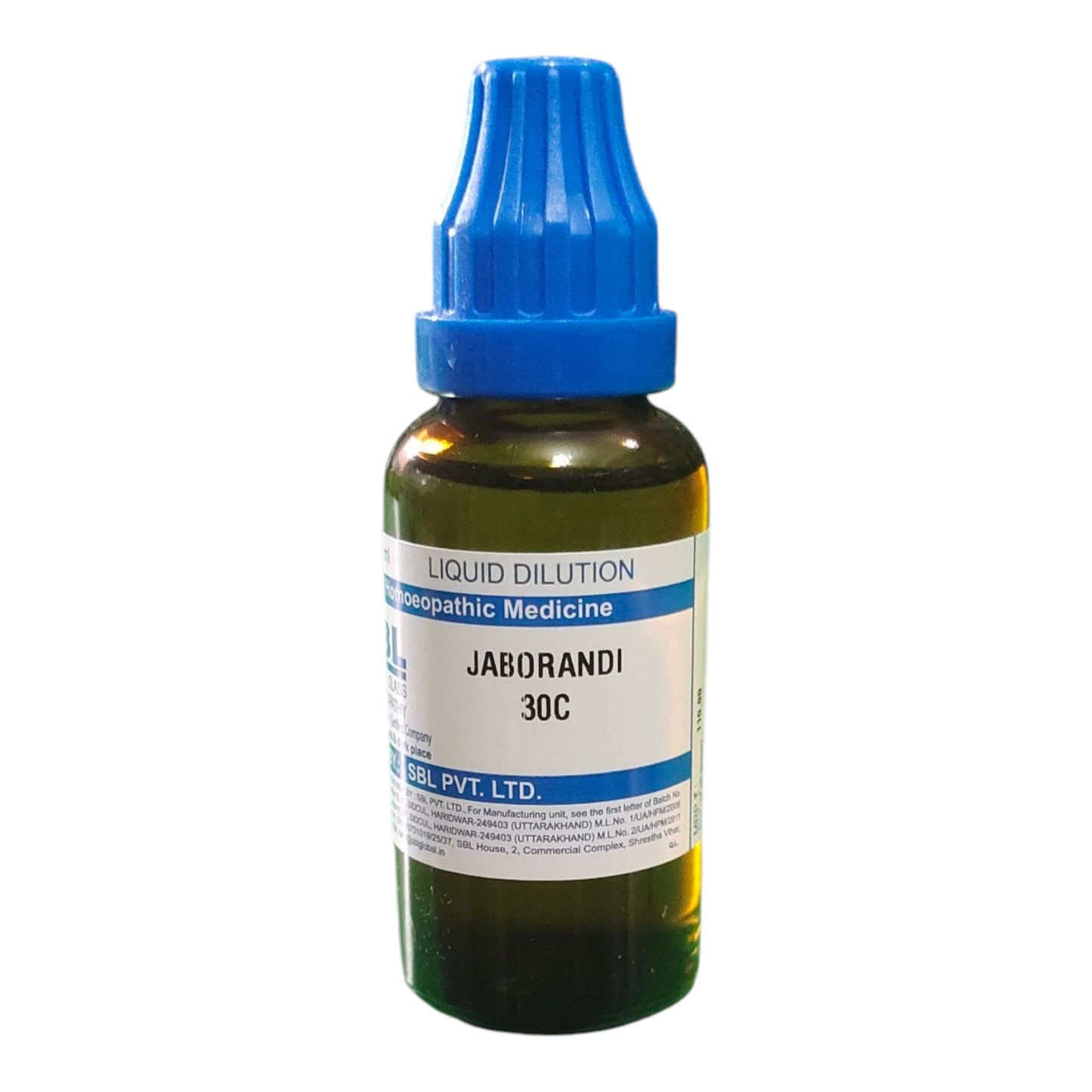 SBL JABORANDI 30C HOMEOPATHIC MEDICINE 30ML - Liquid - Bhanu Pratap