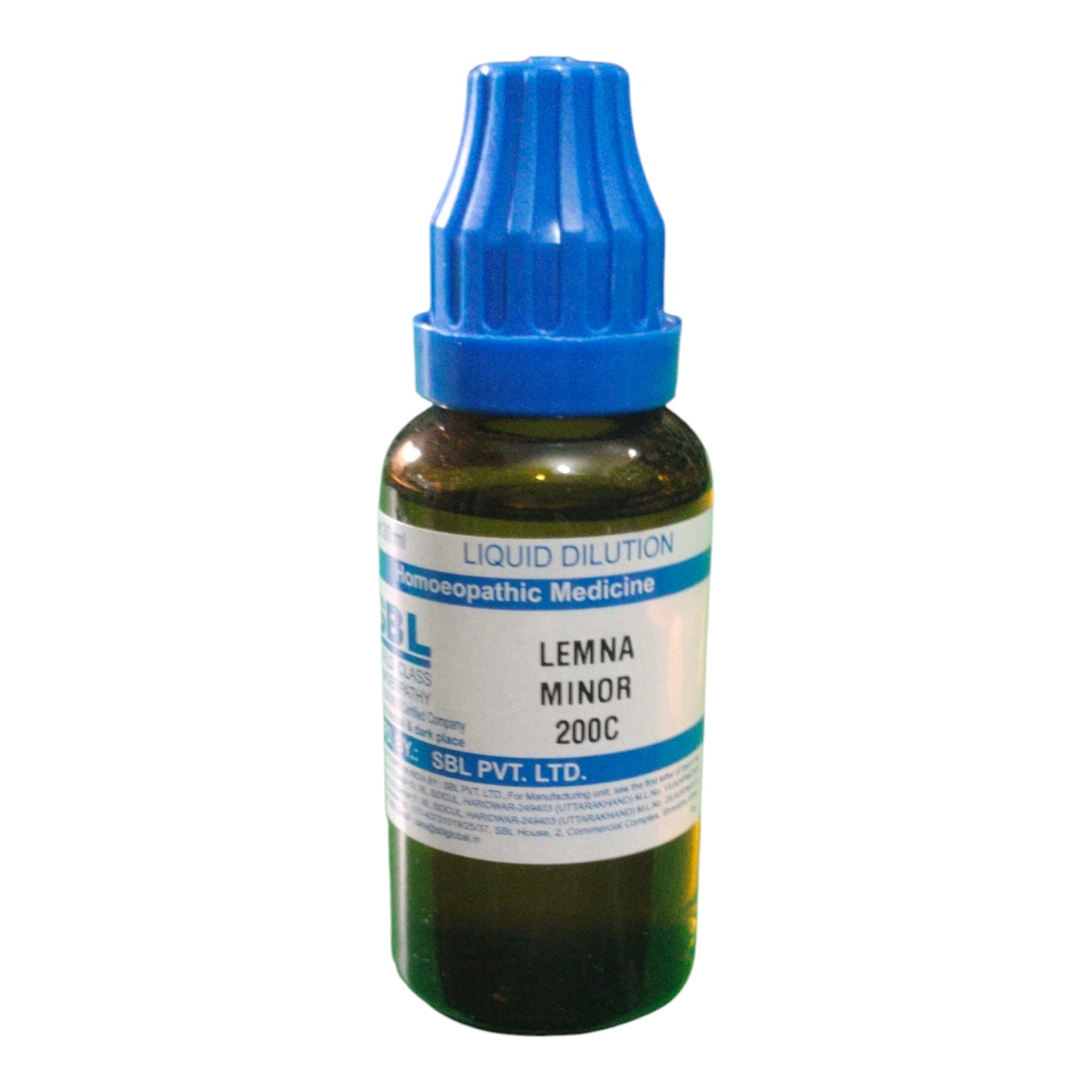 SBL LEMNA MINOR 200C HOMEOPATHIC MEDICINE 30ML - Liquid - Bhanu Pratap