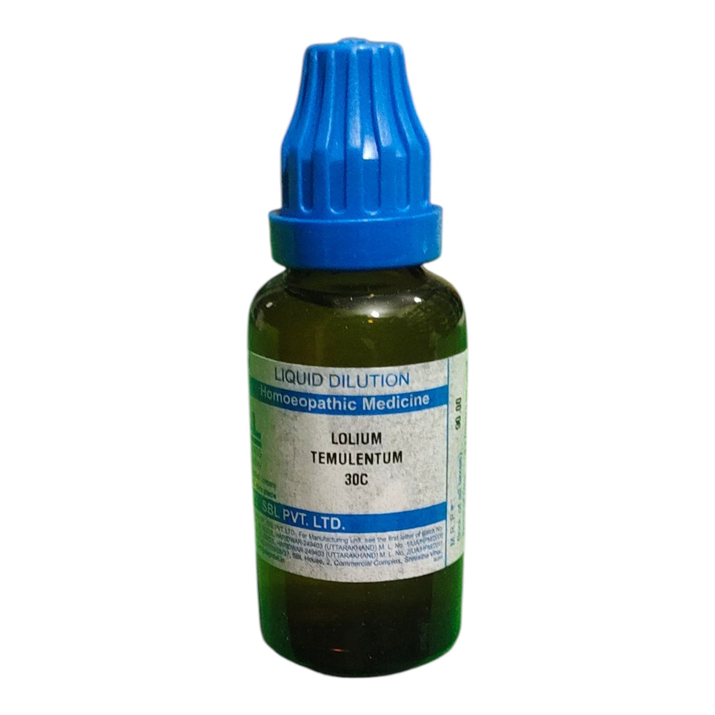 SBL Lolium Temulentum 30C 30ml – Homeopathic medicine for tremors, vertigo, dizziness, and nervous system disorders