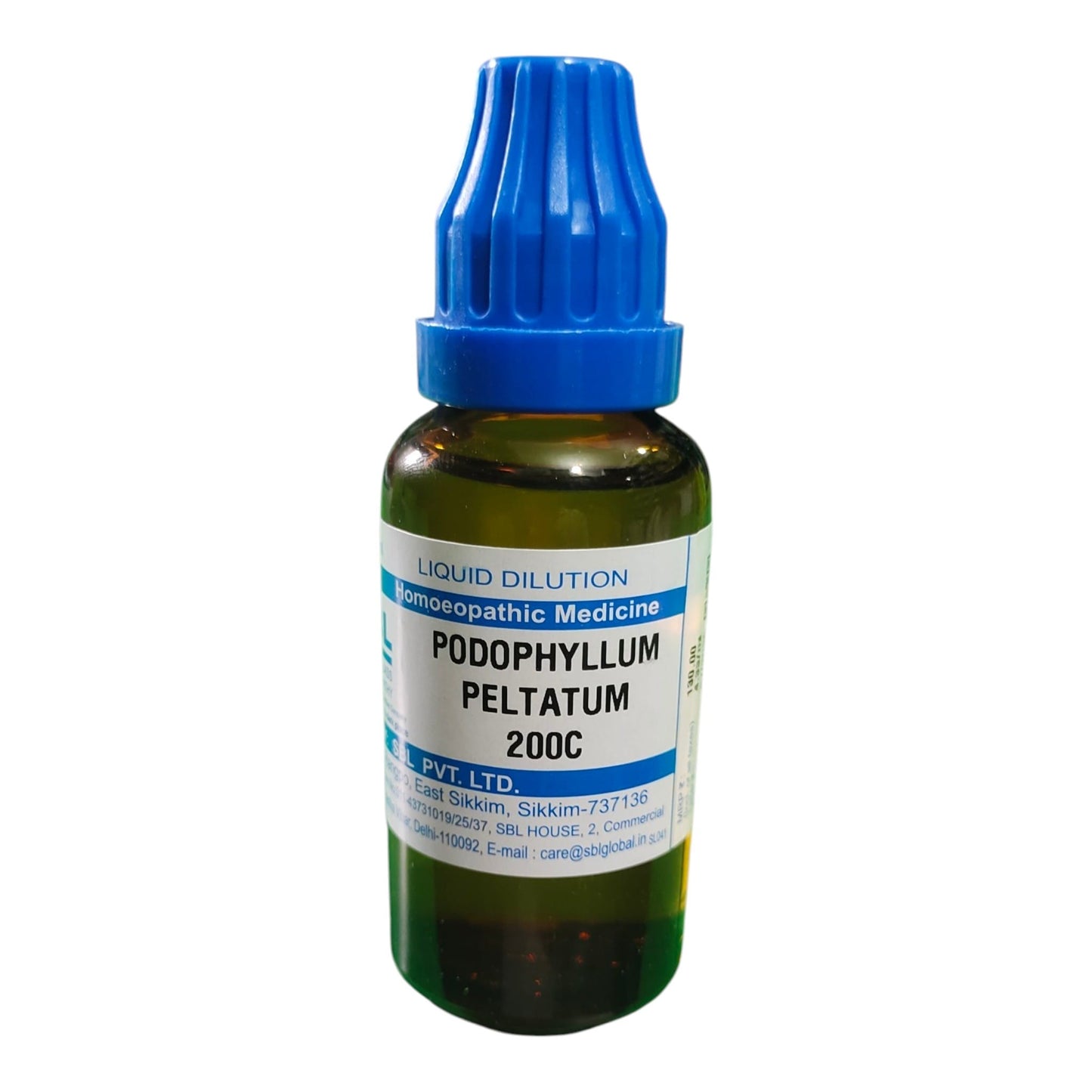 SBL PODOPHYLLUM PELTATUM 200C HOMEOPATHIC MEDICINE 30ML.