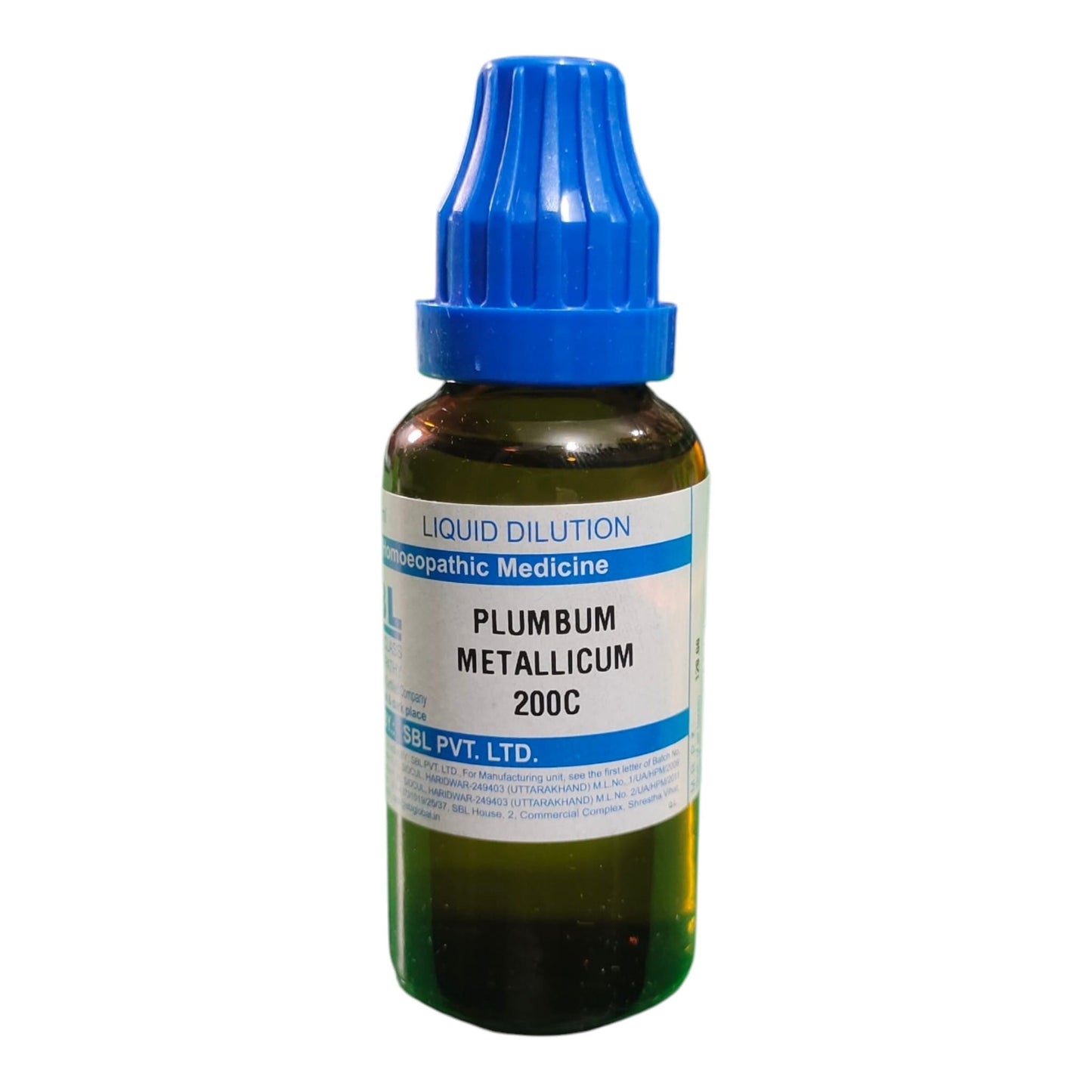 SBL PLUMBUM METALLICUM 200C HOMEOPATHIC MEDICINE 30ML.