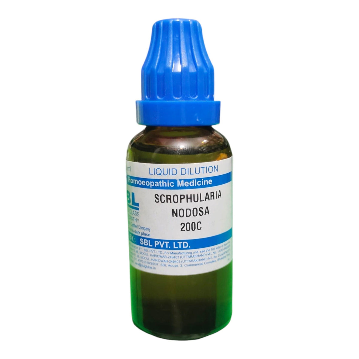 SBL SCROPHULRIA NODOSA 200C HOMEOPATHIC MEDICINE 30ML.