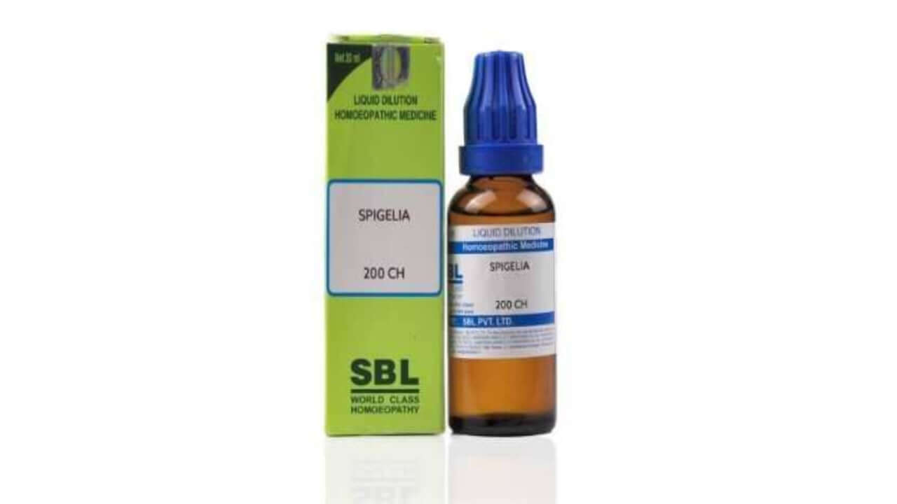 SBL Spigelia bottle and packaging on a white background