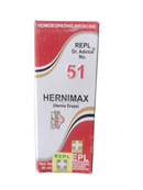 Hernimax box for homoeopathic medicine on a white background