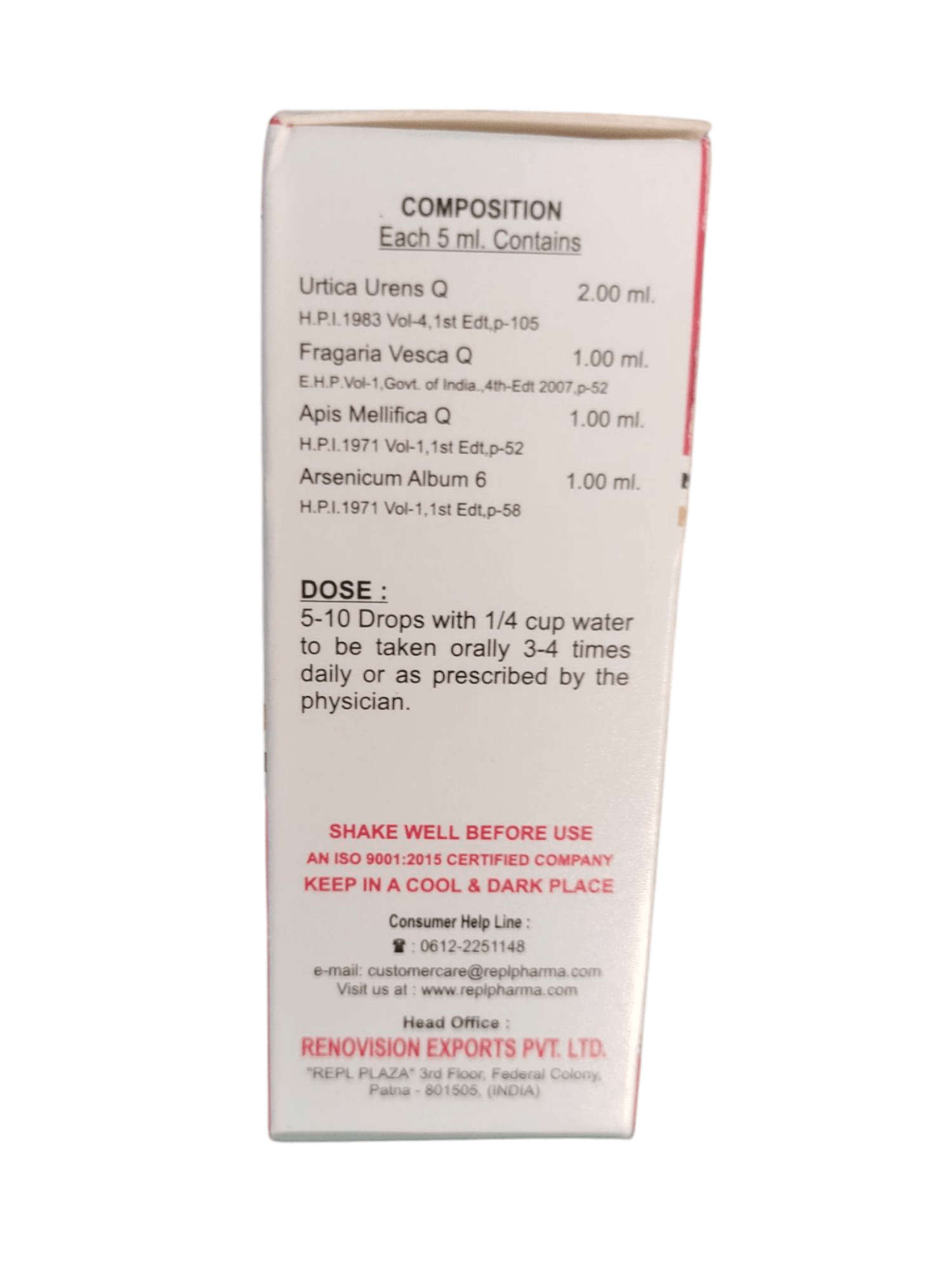 REPL Dr. Advice No. 181 Urticariacin