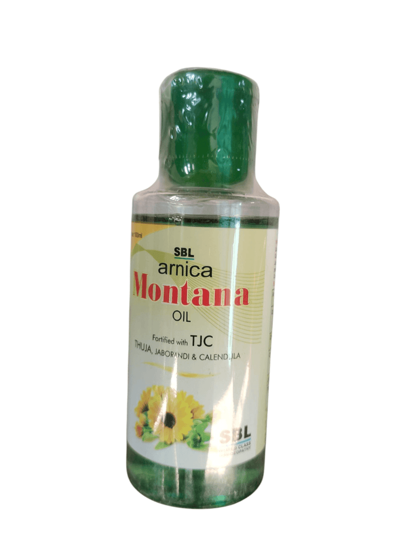 SBL ARNICA MONTANA OIL WITH THUJA JABORANDI AND CALLENDULA 499\AVOBE BUYING FREE SHIPING
