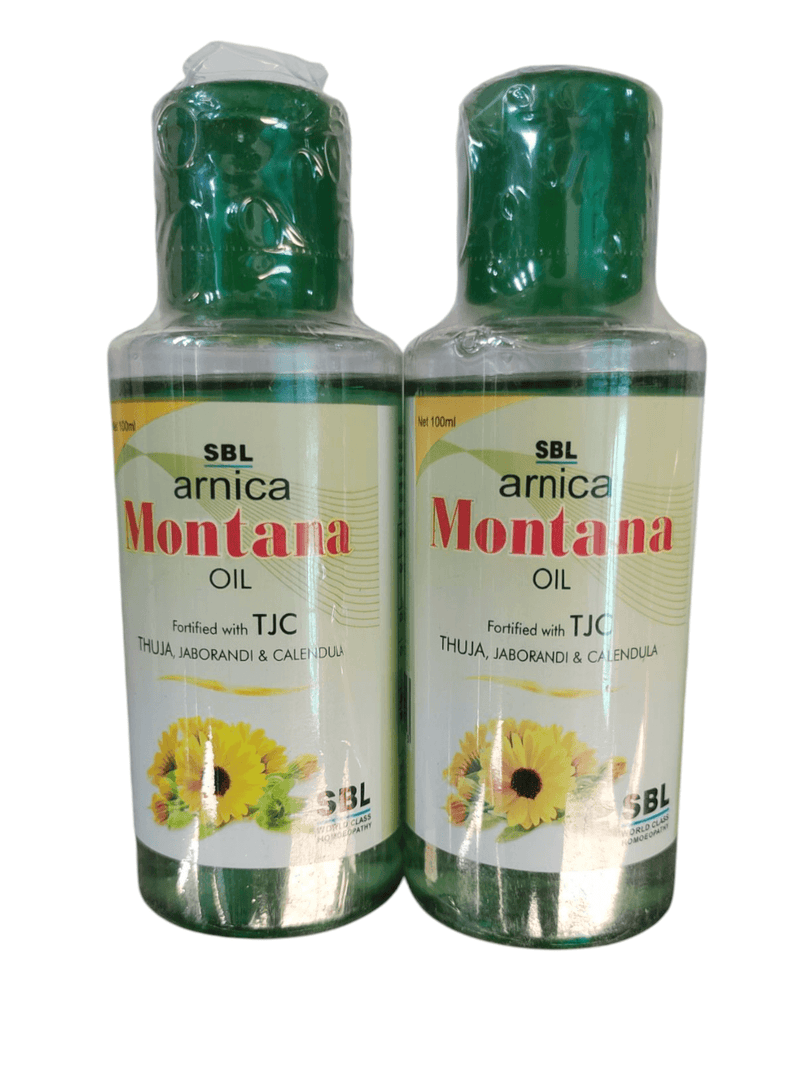 SBL ARNICA MONTANA OIL WITH THUJA JABORANDI AND CALLENDULA 499\AVOBE BUYING FREE SHIPING