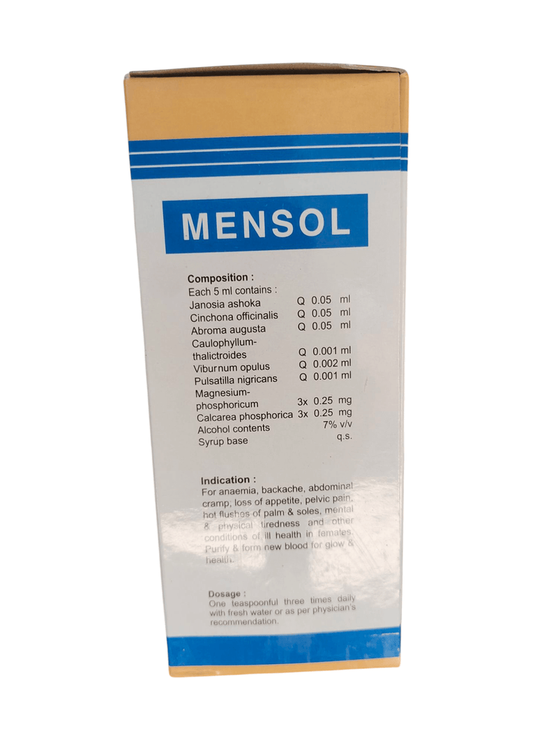 HAPADCO MENSOL SYRUP FOR LADIES HEALTH 499/Avobe Buying Free Shiping