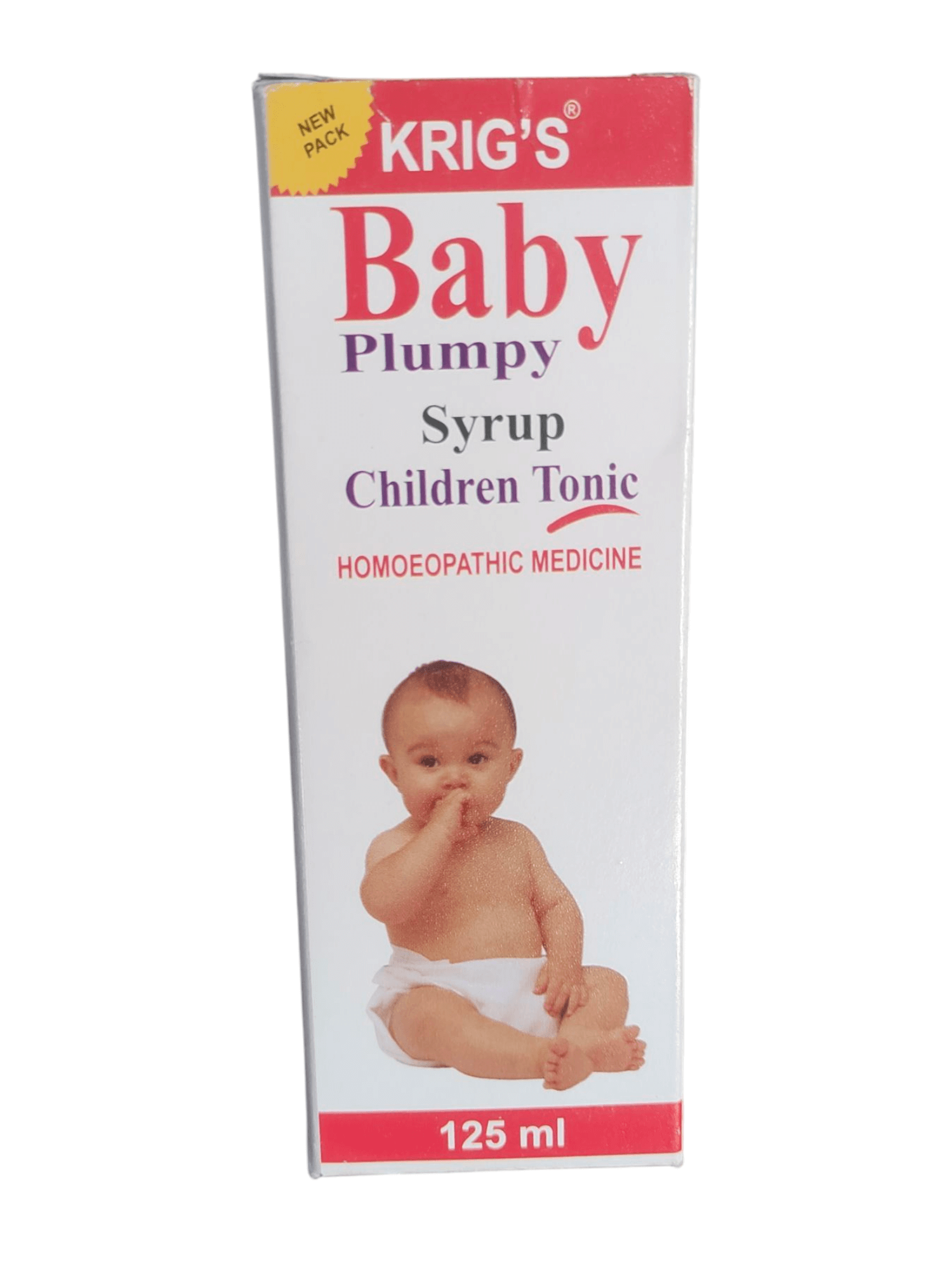 KRIG'S Baby Plumpy Syrup homeopathic children tonic for growth, appetite, and overall health.