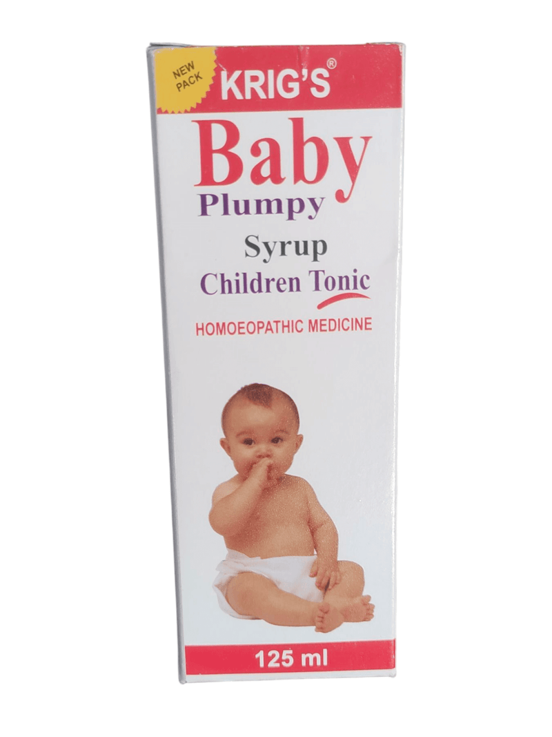 KRIGS BABY PLUMPY SYRUP CHILDREN TONIC HOMEOPATHIC MEDICINE 499/avobe buying free shiping