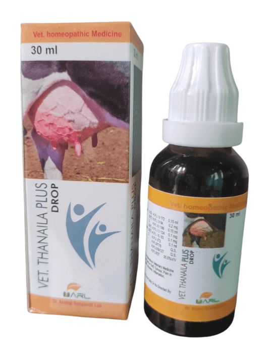 Vel Thanala Plus Drop packaging and bottle on a white background