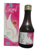 Leuconil Uterine Tonic bottle and packaging on a white background