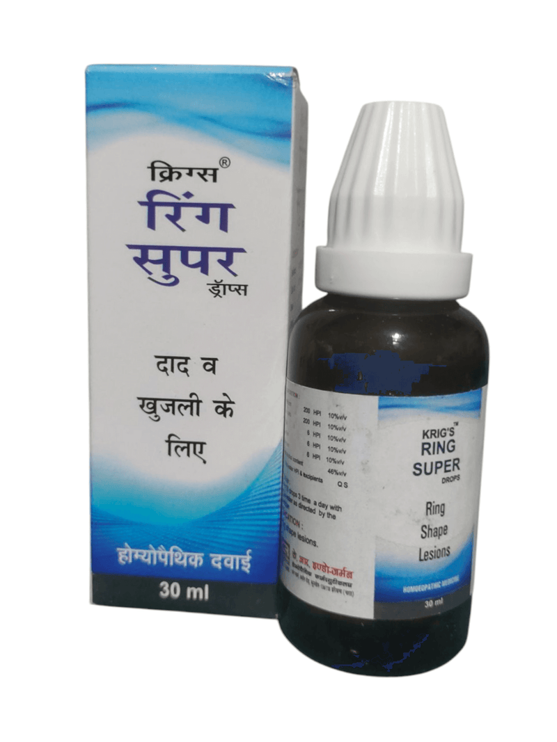 KRIG'S RINGS SUPER DROPS HOMEOPATHIC MEDICINE 30ml 499/Avobe Buying Free Shiping