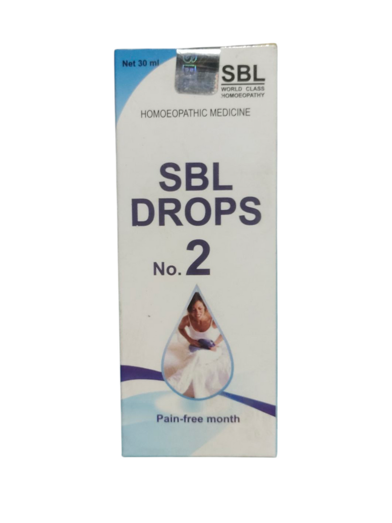 HOMEOPATHIC MEDICINE SBL DROPS NO.2 pain-free month 30ml 499/Avobe Buying Free Shiping