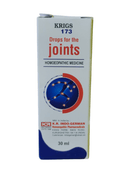 Box of Krigs 173 Drops for the Joints on a white background