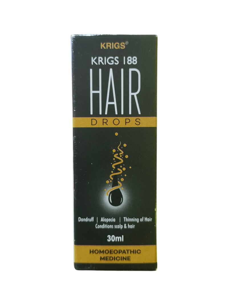 KRIG'S 188 HAIR DROPS DANDRUFF/ALOPECIA AND SCALP 30ML HOMEOPATHIC MEDICINE 499/Avobe Buying  Free Shiping