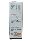 Box with medical or herbal product information on a white background