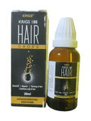 Krigs 18B Hair Drops bottle and packaging on a white background