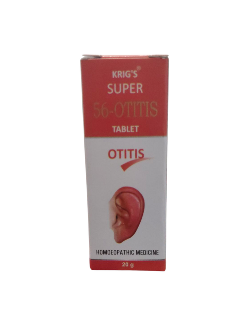 KRIG'S SUPER 56-OTITIS TABLET HOMEOPATHIC MEDICINE 499/Avobe Buying Free Shiping