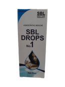 SBL Drops No.1 hair care packaging on a white background