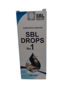 SBL Drops No.1 hair care packaging on a white background