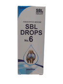 SBL Drops No. 6 box for joint pain on a white background