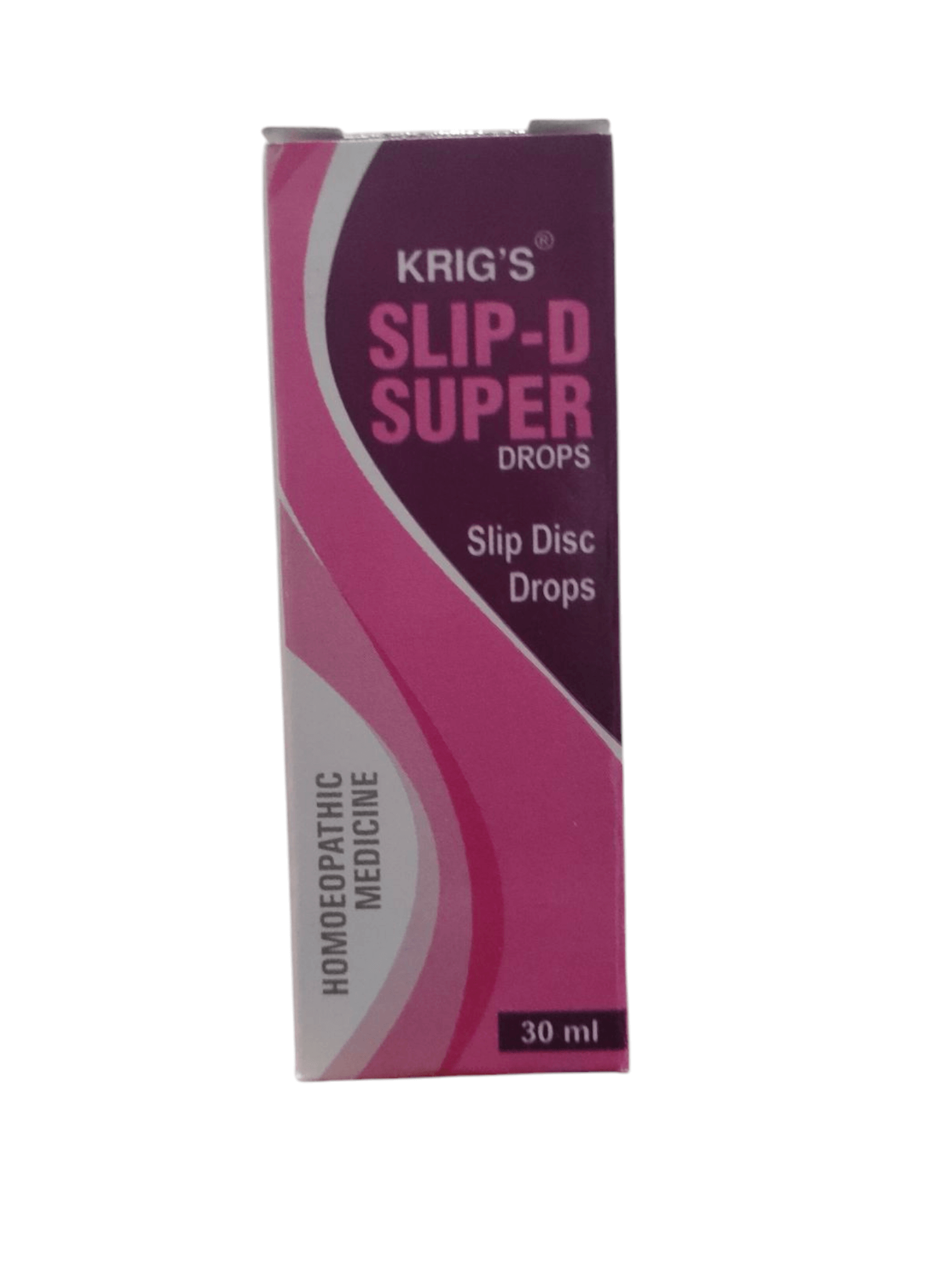 Box of Krig's Slip-D Super Drops on a white background