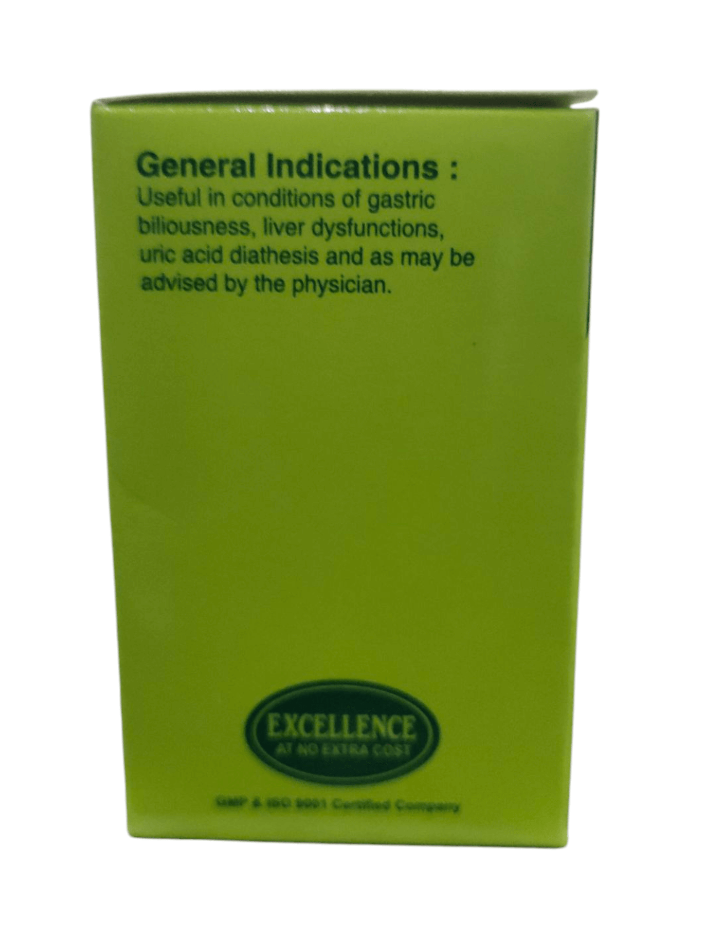 Green box with text and 'Excellence' logo on a white background