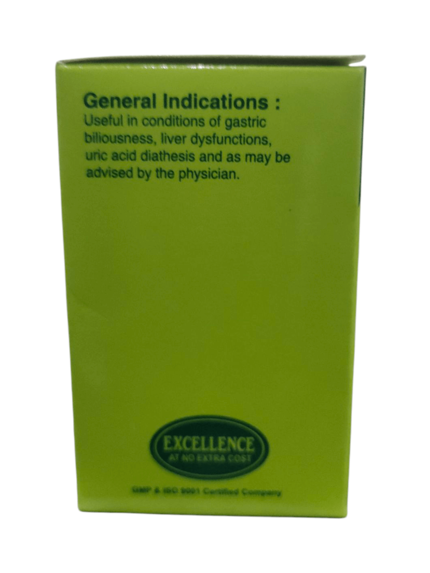 Green box with text and 'Excellence' logo on a white background