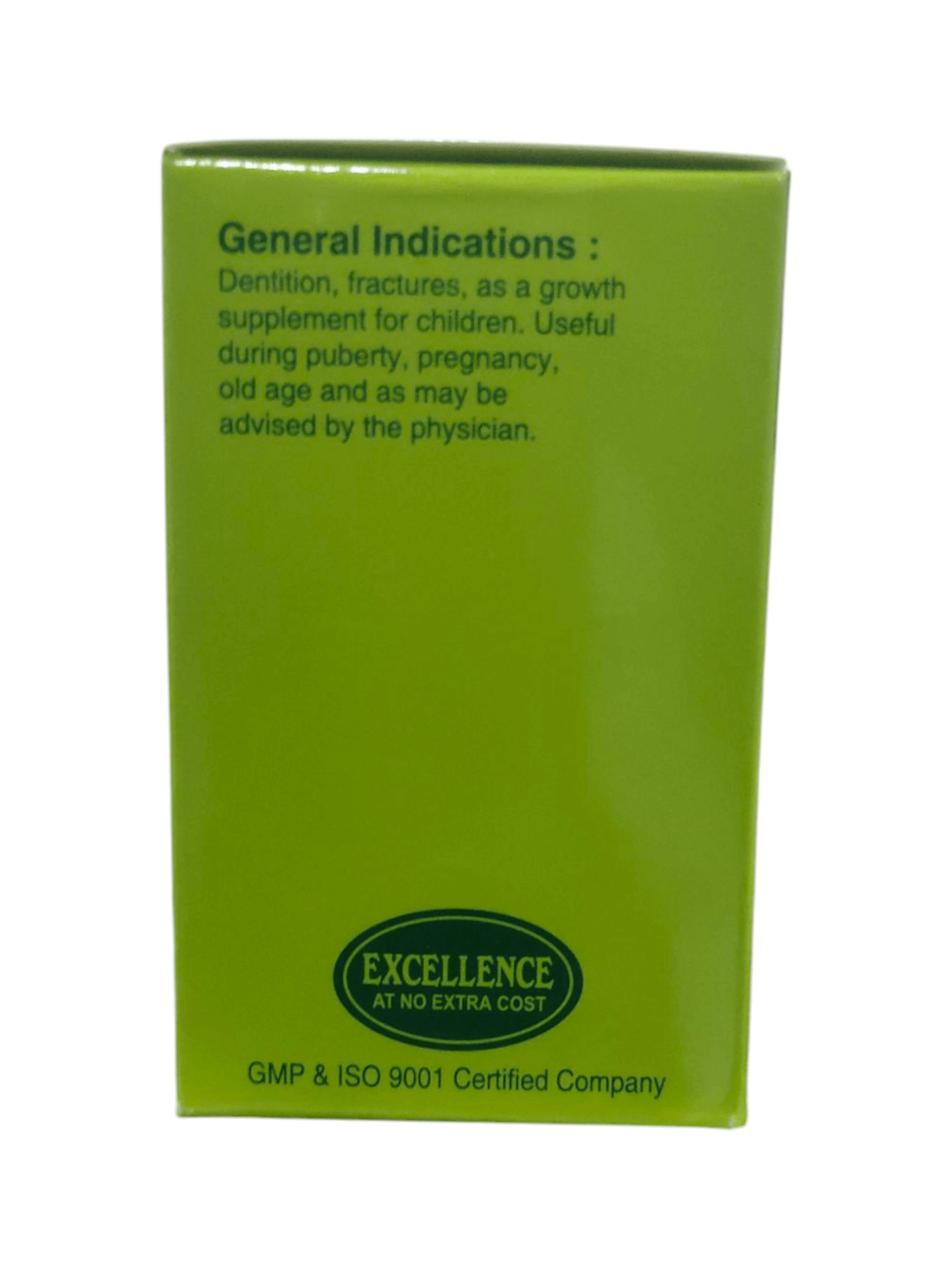 Green box with text on a white background