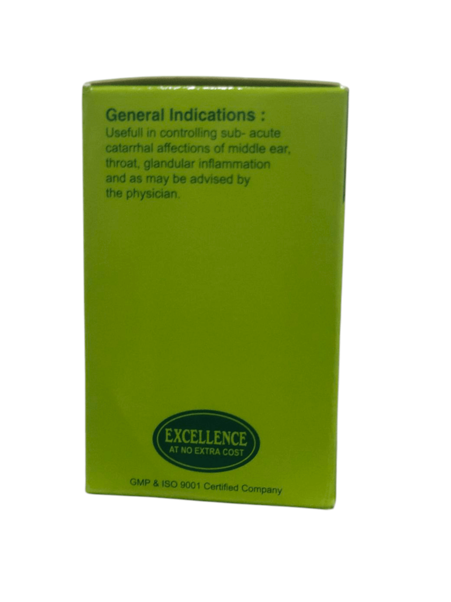 Green box with text on a white background