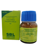 SBL Calcarea Phosphorica 6X homeopathic medicine bottle and packaging on a white background