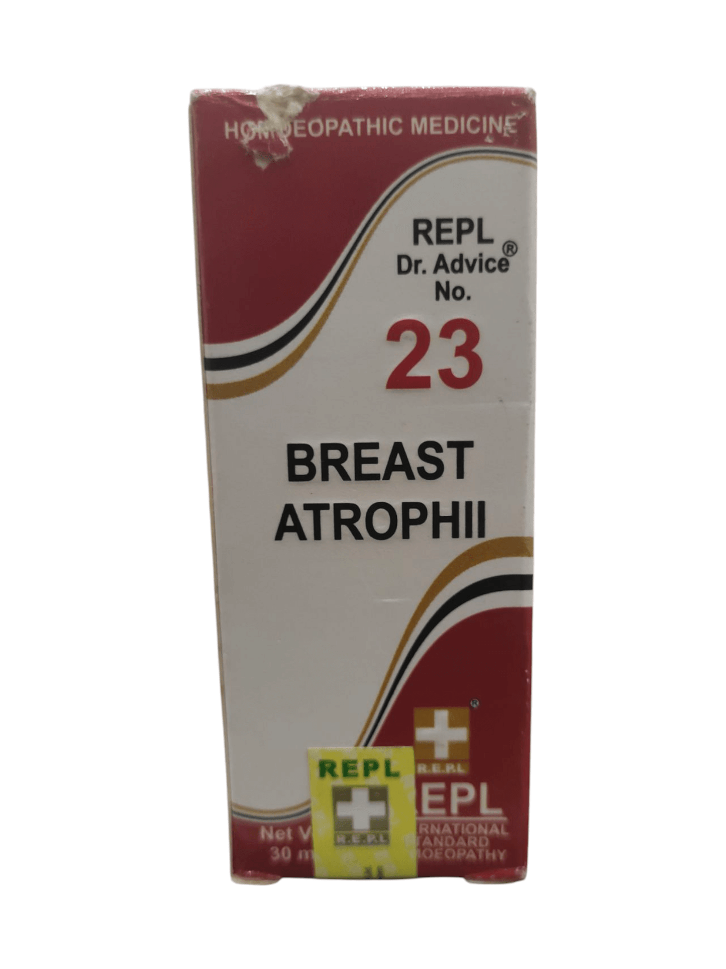 Box of REPL Dr. Advice No. 23 for Breast Atrophii on a white background