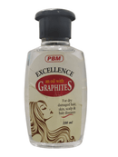 "PBM Graphites Oil 100ml homeopathic oil for dry damaged hair, dandruff, itchy scalp, hair fall, and chronic skin diseases"