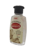 Bottle of PBM Excellence oil with Graphites on a white background