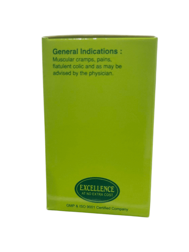 SBL Magnesia Phosphorica 6x tablet packaging showing indications for muscular cramps and flatulent colic.