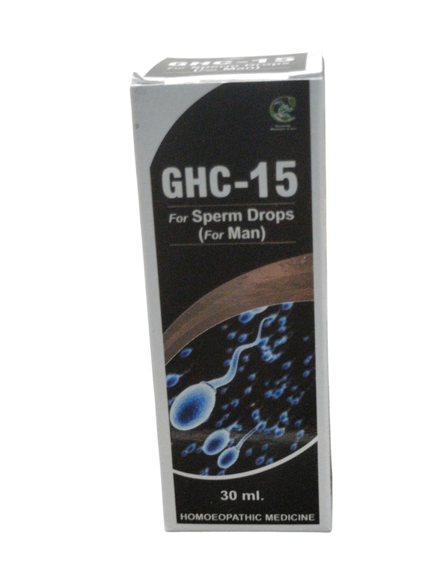 GHC-15 For Sperm Drops 30ml homeopathic medicine for male reproductive health and vitality.