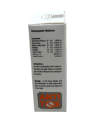 Product box for NEW HOLOGRAM PACK ANTI TOX homeopathic remedy, designed to aid detoxification from nicotine and alcohol.