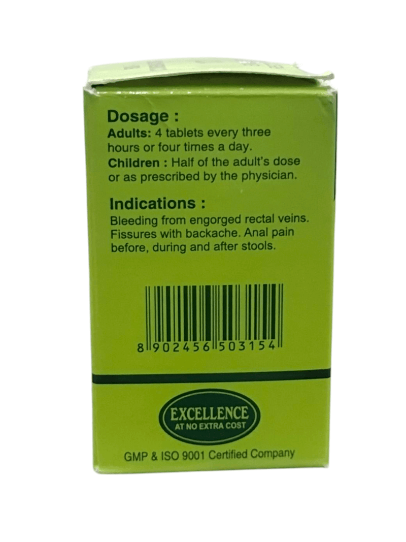 Dosage and indications for SBL Bio-Combination No. 17 homeopathic tablet for engorged rectal veins.